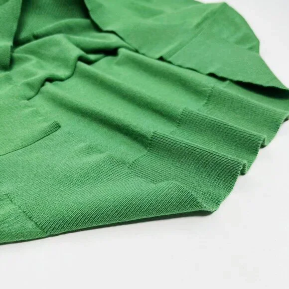 Kiton Green Zipper Polo Shirt